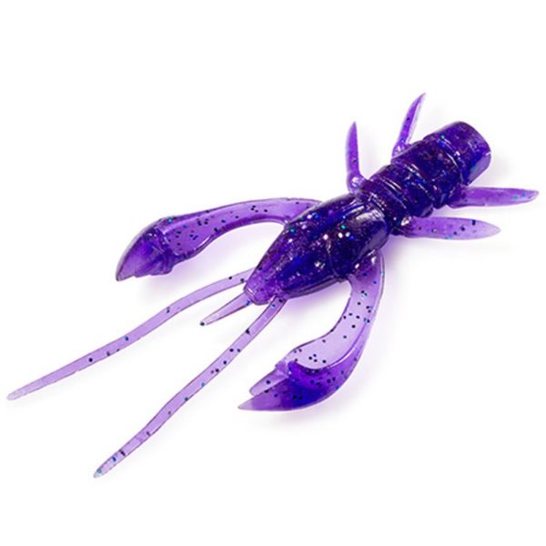 FISHUP Real Craw 3,81cm (10pz.), #060 - Dark Violet/Peacock & Silver Esca artificiale in plastica