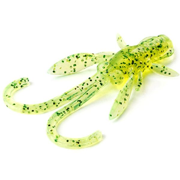 FISHUP Baffi Fly 3,81cm (10pcs.), #026 - Flo Chartreuse/Green Esca artificiale in plastica
