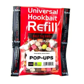   Fjuka Pop-Ups Mixed Colours 8mm Pop Up Ricarica in Confezione da 50gr