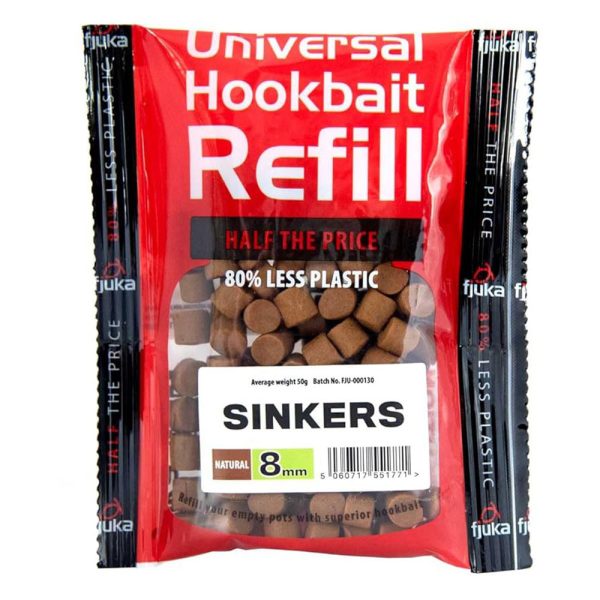 Fjuka Sinkers Mixex Colours 8mm Esche Affondanti Ricarica Confezione 50gr