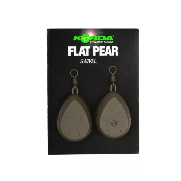 Korda Flat Pear Swivel Blister Piombo per boilies 30gr 2pz