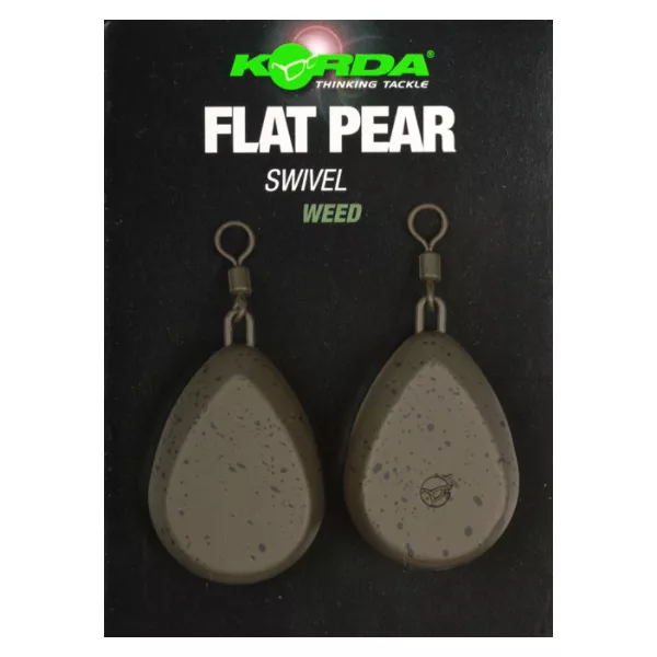 Korda Flat Pear Swivel Blister Piombo per boilies 112gr 2pz
