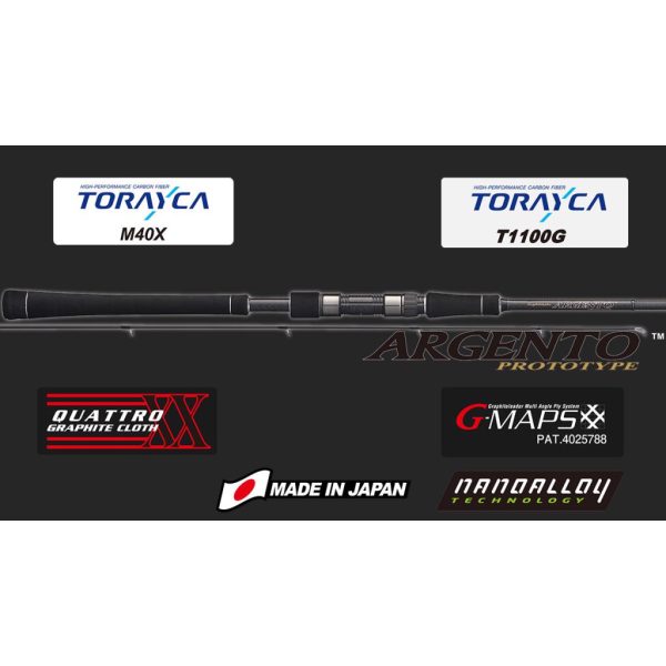 Graphiteleader Argento Prototype GLAPS-942ML 2,85m Fast 28gr Canna da Spinning in 2 Pezzi