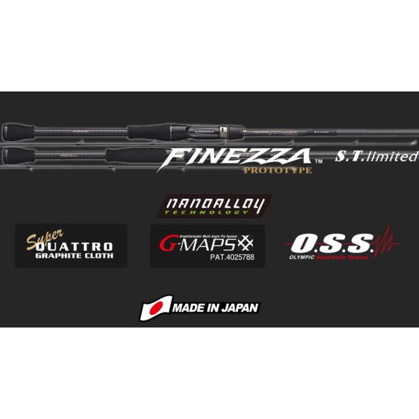 Graphiteleader Finezza Prototype ST Limited 20GFINPS-7112ML-T Fast 2,42m 3-15gr Canna da Spinning 2 Pezzi