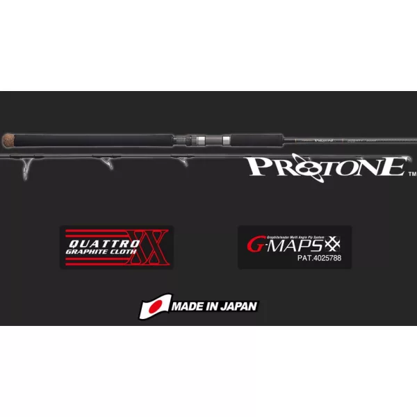 Graphiteleader Protone 20GPTNS-59-5 Fast 1,76m 280gr Canna da Spinning in 1 Pezzo