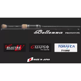  Graphiteleader Bellezza Prototype 21GBLZPS-5112UL-S-BB Extra Fast 1,80m 0,6-4gr 2 Pezzi Canna da Spinning