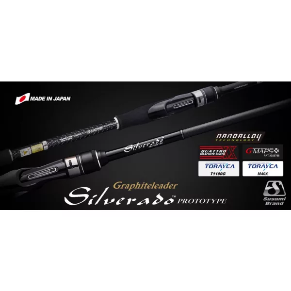 Graphiteleader Silverado Prototype 22GSILPS-832M Fast 2,52m 5-22gr Canna da Spinning in 2 Pezzi