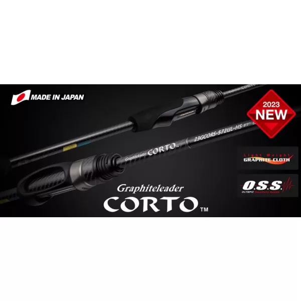 Graphiteleader Corto 23GCORS-622UL-HS 1,88m Fast 2gr Canna da spinning in 2 pezzi