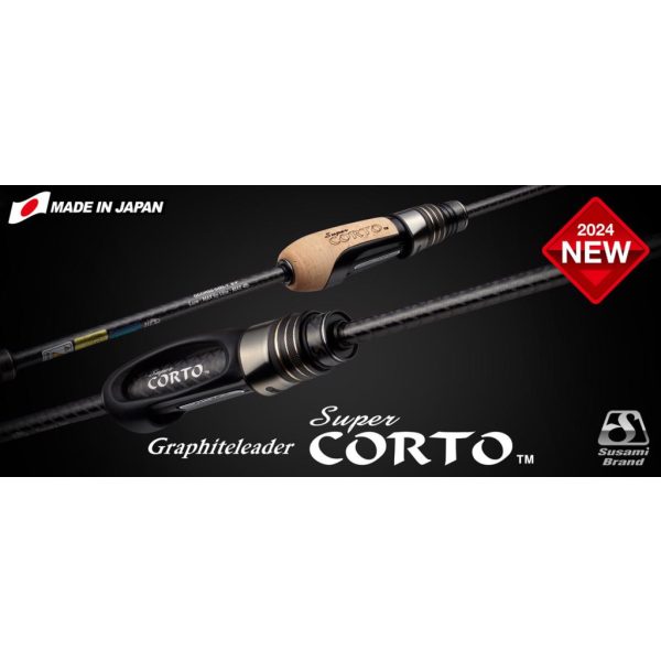 Graphiteleader Super Corto 24GCORSS-642L-T Fast 1,93m 6gr Canna da Spinning in 2 Pezzi