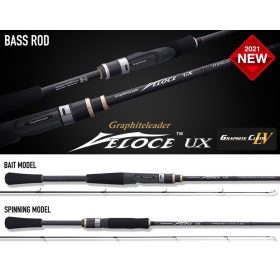   Graphiteleader Veloce UX 21GVELUS-742M R-Fast 2,24m 1/2oz 14gr 2 Canne da Spinning in Due Pezzi