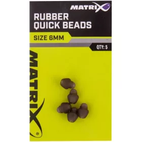   Matrix 6mm Rubber Quick Bead Perlina in gomma con sgancio rapido 5pz