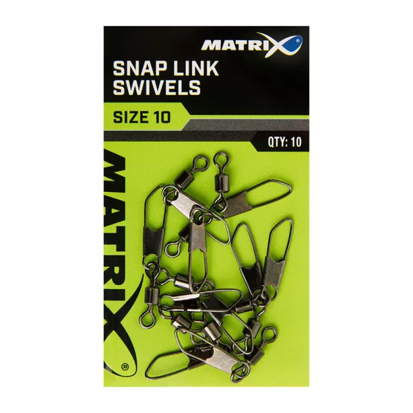 Matrix Snap Link Swivels Girelle con Clip 16 10pz