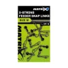Matrix X-Strong Feeder Bead Snap Links 10 Girelle con Clip 10pz