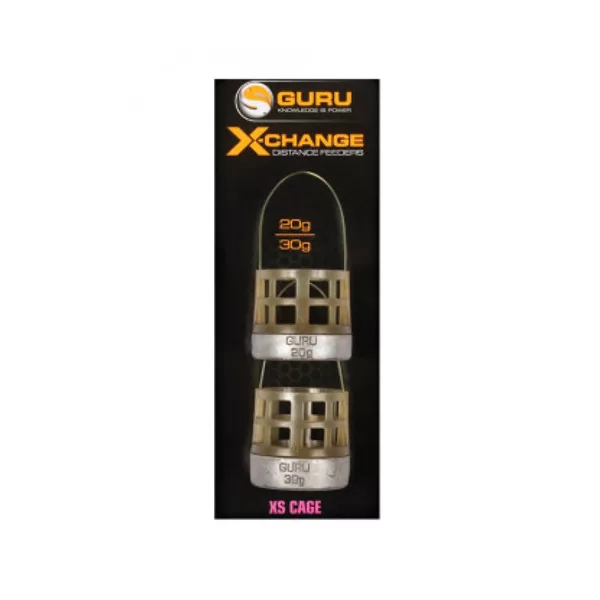 Pasturatore laterale Guru X-Change Distance Feeder Cage 20+30gr - Peso intercambiabile - A gabbia - XS
