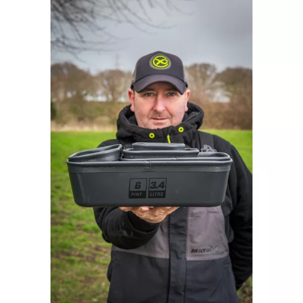 Matrix EVA Stacking Bait Tub 6pint Scatola Esche in EVA