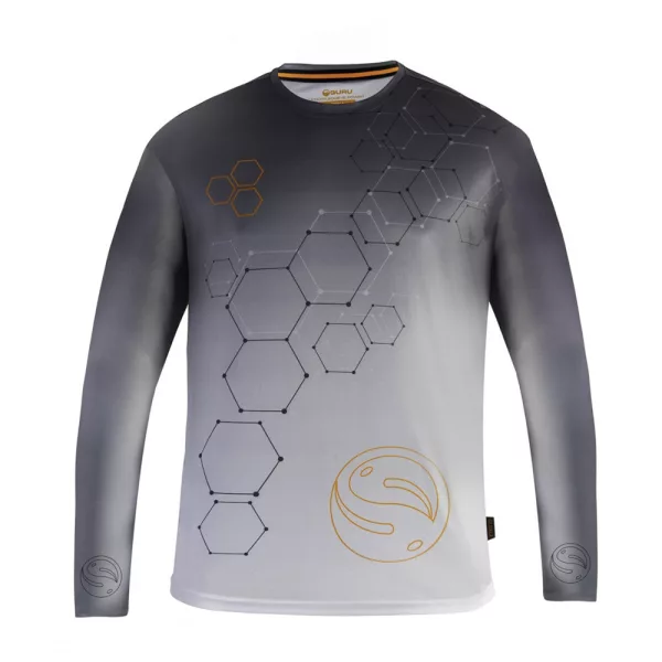 Guru Hexagon Sun Core UPF 50+ Maglietta a Maniche Lunghe con Filtro UV XL