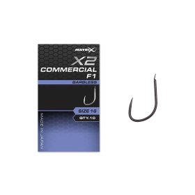   Matrix X2 Commercial F1 16 Barbless Amo con paletta, senza ardiglione 10db