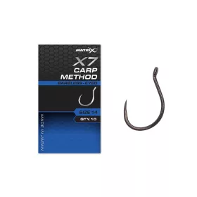   Matrix X7 Carp Method 12 Barbless Amo ad occhiello senza ardiglione 10pz