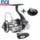 Tica GALANT LongCast 4000 Mulinello da lancio lungo con frizione anteriore 7+1BB con stella per frizione rapida