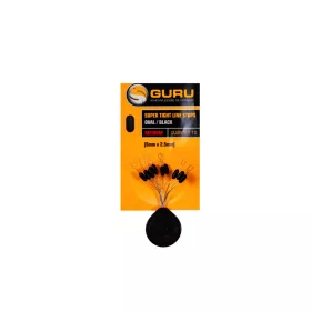 Guru Super Tight Line Stops Oval Black M Gumiütköző 12db