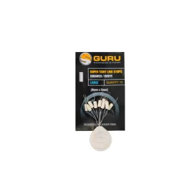   Guru Super Tight Line Stops Squared White L Gumiütköző 10db