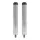 Matrix Silver Leg Extension Estensione Gamba Panchetto da Pesca 2pz 25mm/150mm
