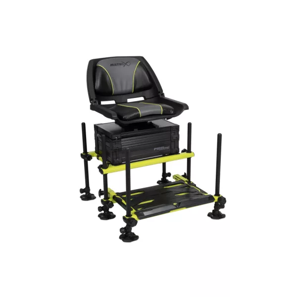 Matrix F25 Pro Swivel Seatbox Paniere da gara - Lime Edition