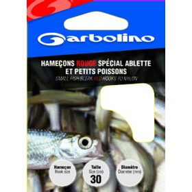   Amo pre-legato GARBOLINO SMALL FISH/BLEAK RED HTN 20 (SIZE 20 LINE 0,08mm)