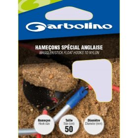   Garbolino Waggler/Ami Galleggiante Fisso su Nylon 18 a Paletta, con Ardiglione Prelegati in Monofilo 10pz