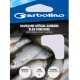 Garbolino Blue Roach Hooks To Nylon 18 Amo legato con paletta, barbiglio e monofilo 10db