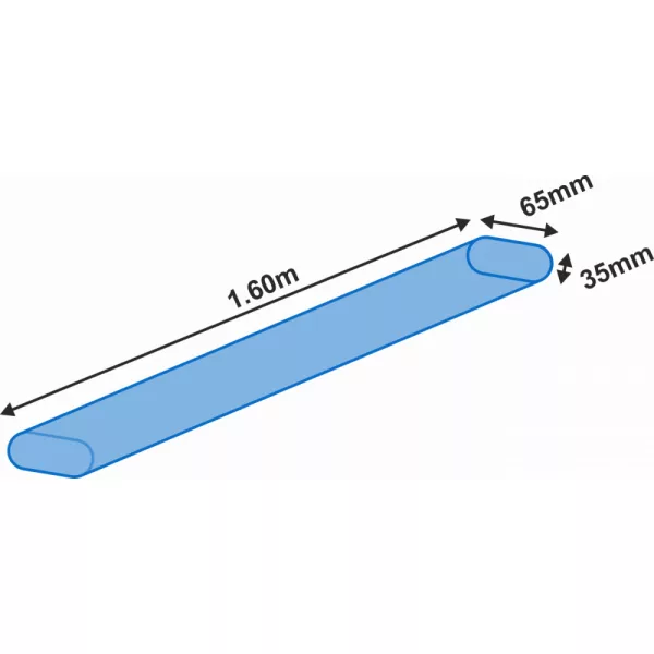 Tubo porta-canne ovale Garbolino 1,6m x 35x65mm