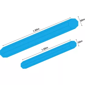   Garbolino Tubo di protezione ottagonale anti-UV per il trasporto 1,60m x 50mm