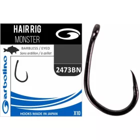   Garbolino Monster Hair Rig  2473BN 14 Amo da carpa senza ardiglione con occhiello