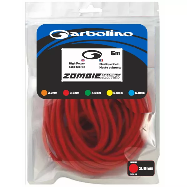Garbolino Elastic Solid Zombie Max Elastico pieno per roubaisienne 3,2mm 6m