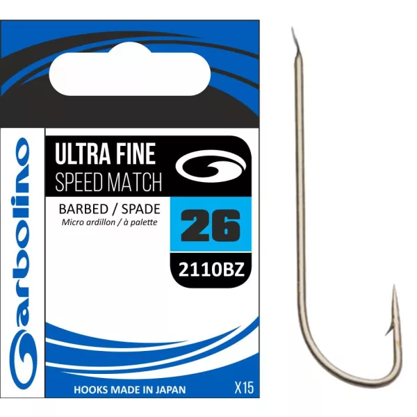 Garbolino ULTRA FINE SPEED MATCH 2110BZ -BARBED 18 amo