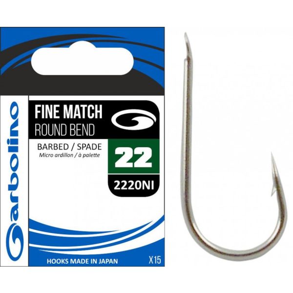 Garbolino 2220NI 18 amo / FINE MATCH / ROUND BEND