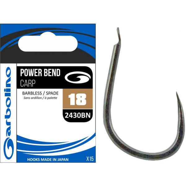 Garbolino - AMI MATCH COMMERCIALI - POWER BEND CARP 2430BN - SENZA ARDIGLIONE 8 ami