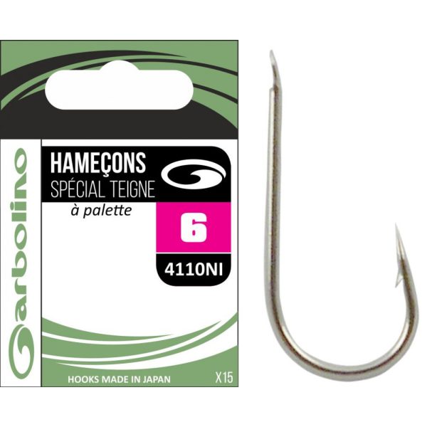 Garbolino - STREAMLINE TROUT HOOKS 4110NI - Amo offset da spinning - Amo da trota - Amo con ardiglione, Amo con paletta
