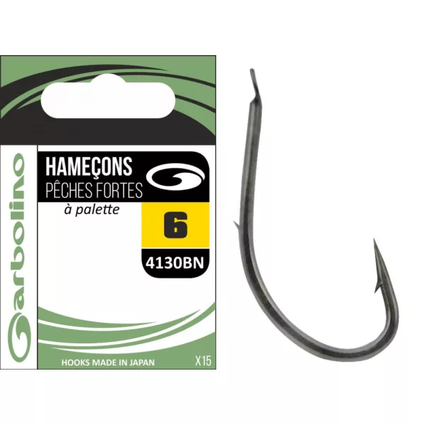 Garbolino - STREAMLINE TROUT HOOKS 4130BN - Amo offset da spinning - Amo da trota - Amo con ardiglione, Amo con paletta