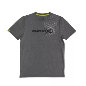 Matrix Hex Print T-shirt grigia S