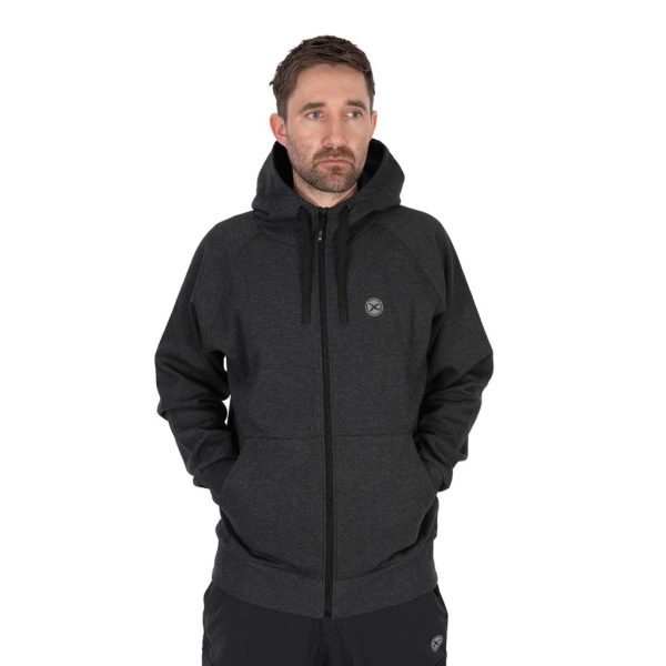 Matrix Charcoal Marl Zip Hoody Felpa XL