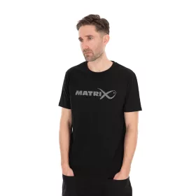 Matrix Large Fade Logo Fekete-Szürke Póló 2XL