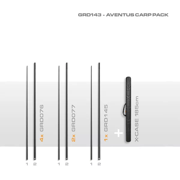 Guru Aventus Carp Pack Topset Set con borsa porta topset a parete rigida