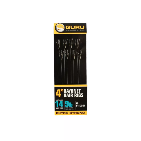Guru Bayonet Ready Rigs 4 amo pre-legato - 10 cm - 16MWG - 9lb - 0,19mm