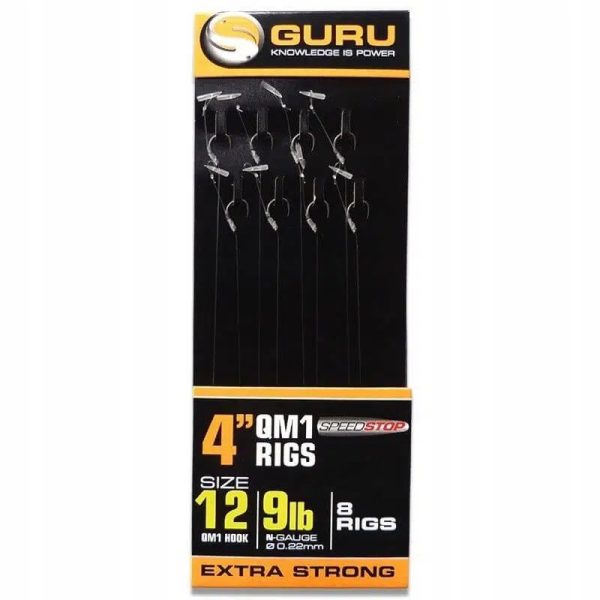 Guru QM1 Speed Stop Ready Rigs 4 ami pre-legati - 10 cm - 16 QM1 - 7lb - 0,17mm