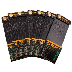   GURU QM1 STANDARD HAIR READY RIGS 4 Size amo pre-legato QM1 (12 - 0.19MM)