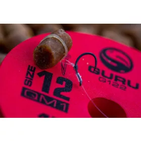   Guru QM1 Bait Bands 12 con occhiello, senza ardiglione, amo pre-legato in monofilo 8 pz