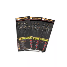   Guru SMWG Bait Bands 10 senza ardiglione, con occhiello, amo pre-legato in monofilo 8 pz