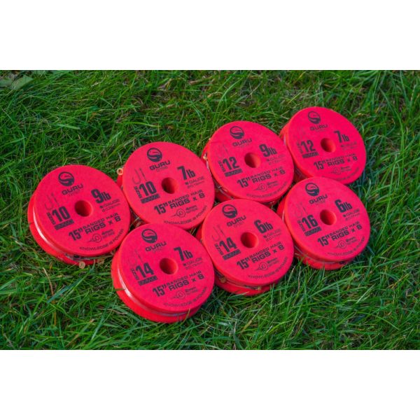 Guru SMWG Bait Bands 16 con occhiello, senza ardiglione, amo pre-legato in monofilo 8 pz