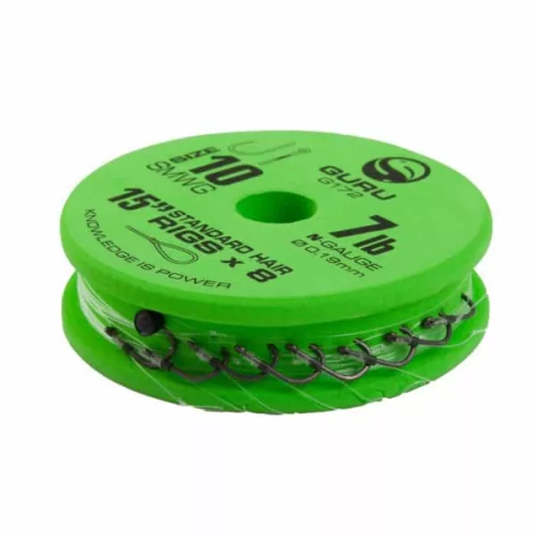 GURU SUPER MWG STANDARD HAIR READY RIGS 15 Size 14 (0.17mm) amo pre-legato